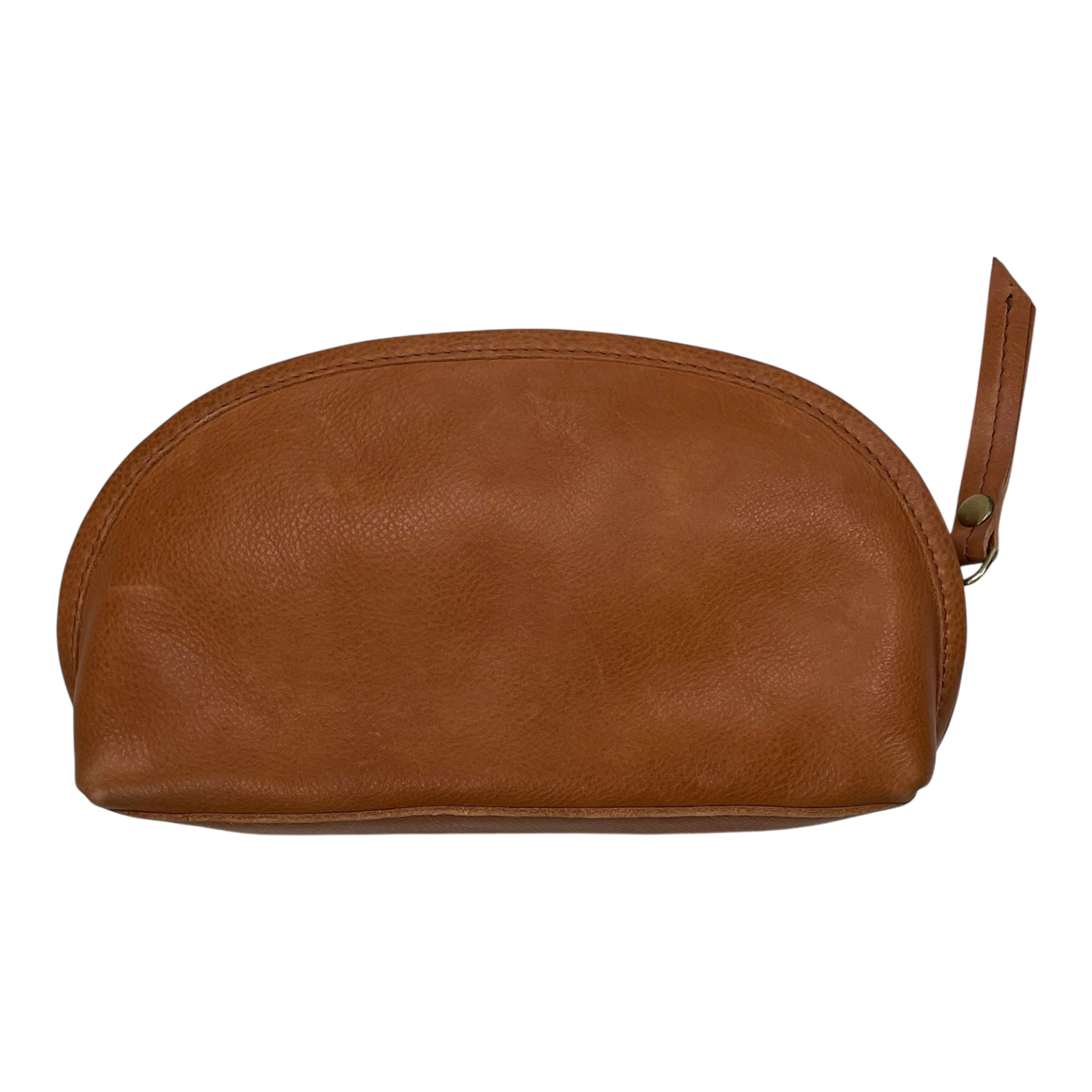 Holzrichter leather toiletry bag, caramel