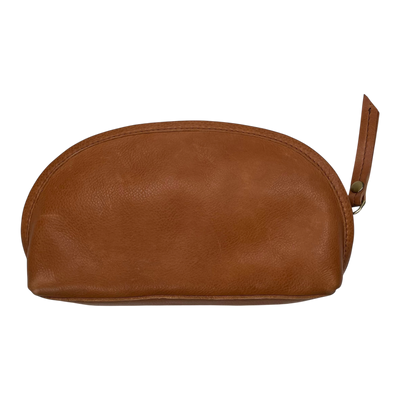 Holzrichter leather toiletry bag, caramel