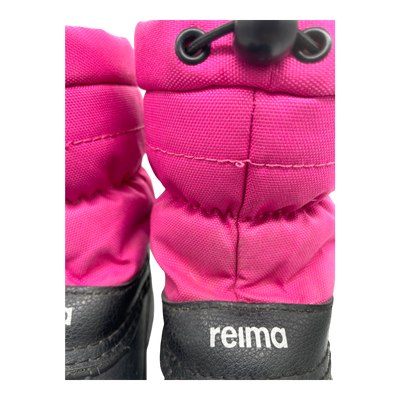 Reima nefar winter duck boots, black/pink | 27