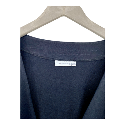 Riva Clothing wrap kimono, black | woman XXL