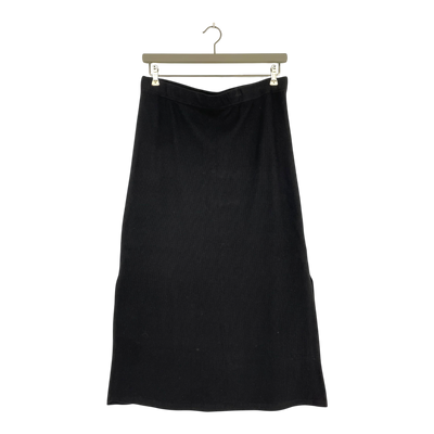 Dedicated ribbed skirt, black | woman XL
