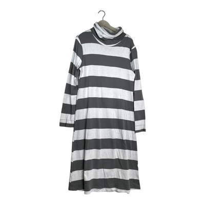 Ommellinen hooded sweat dress, stripes | woman XXL