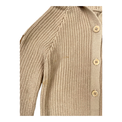 Metsola knitted cardigan, beige  | 110/116cm