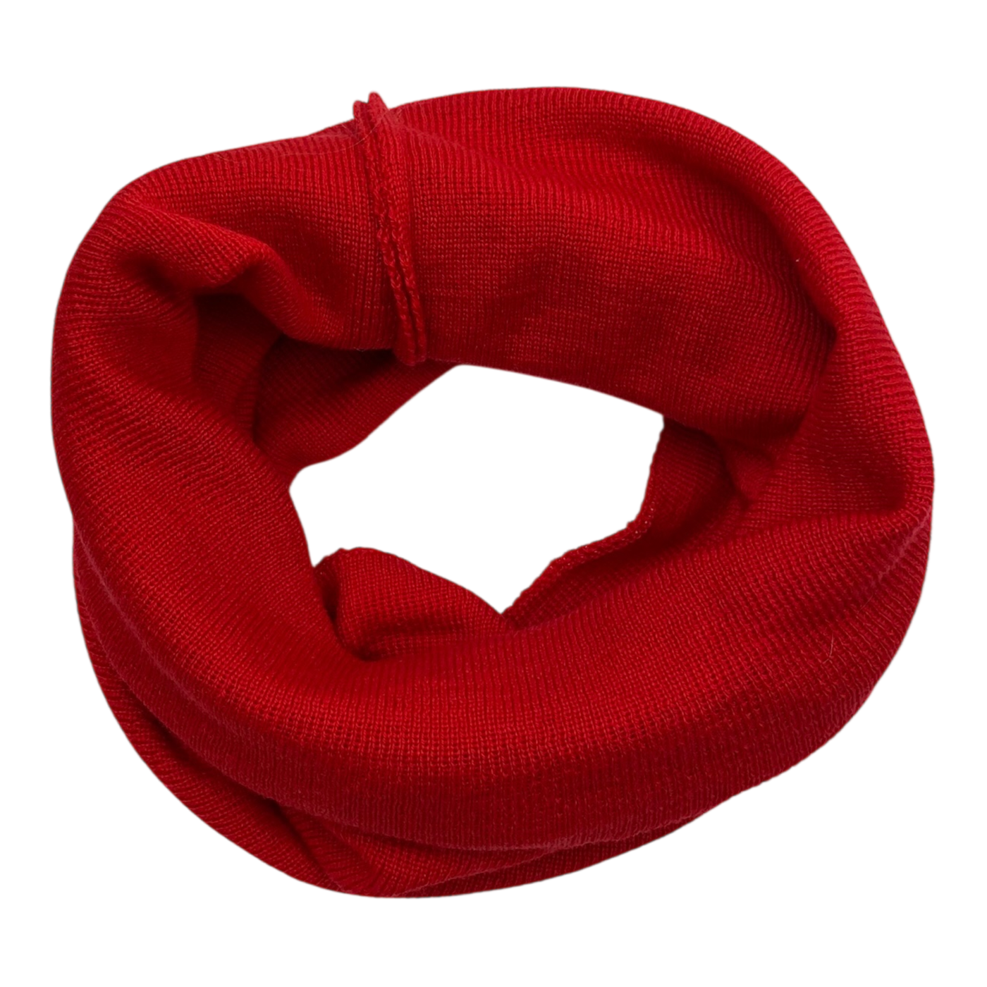Metsola knitted merino tube scarf, red | onesize