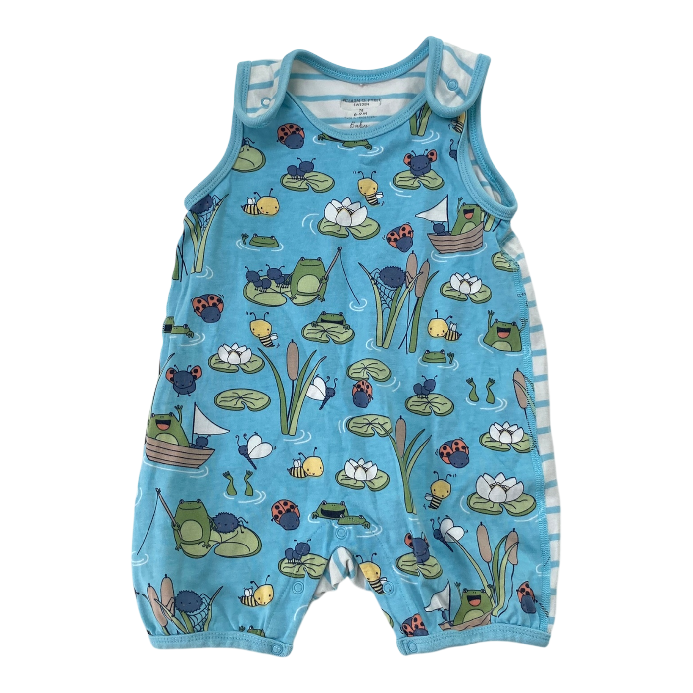 Polarn O. Pyret jumpsuit, baby blue | 74cm