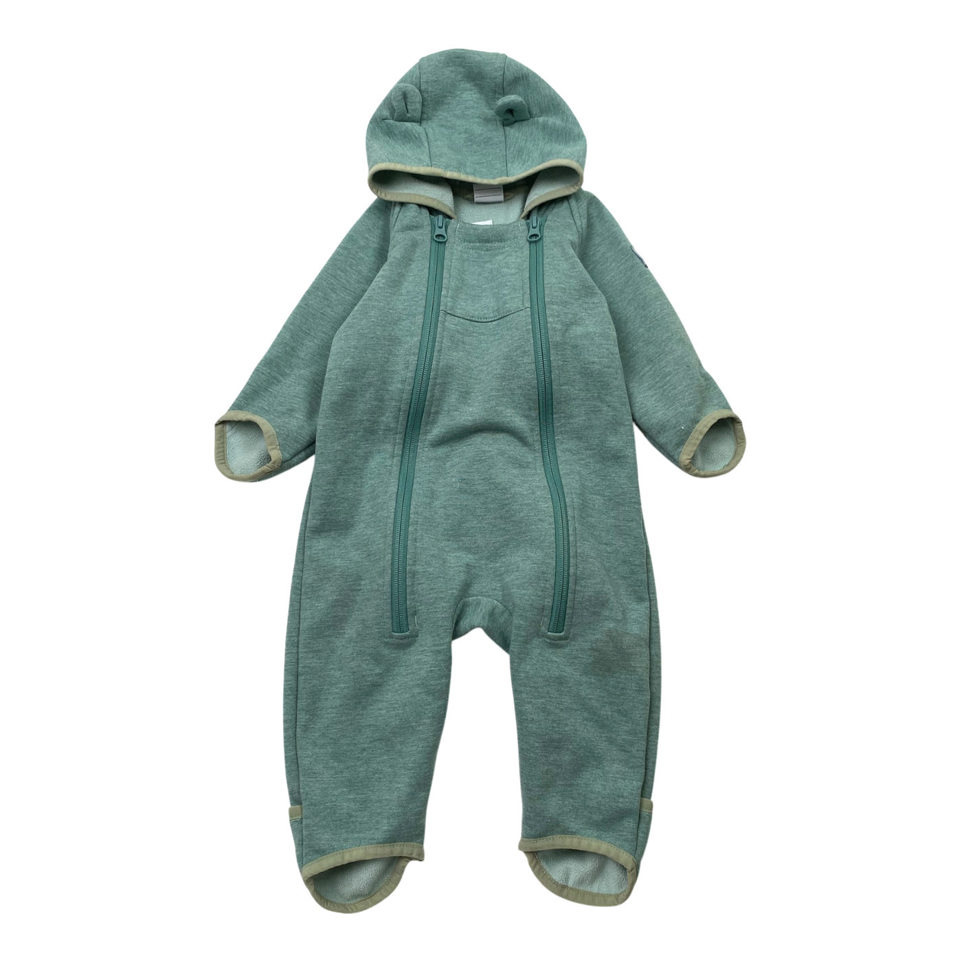 Polarn O. Pyret softshell jumpsuit, mint green | 68cm