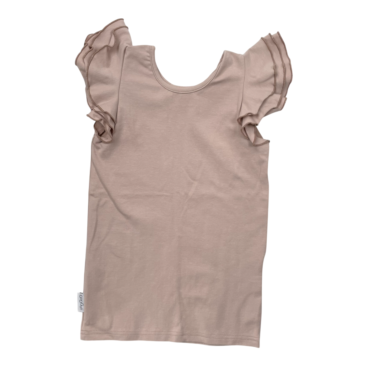 Gugguu frill t-shirt, old rose | 116cm