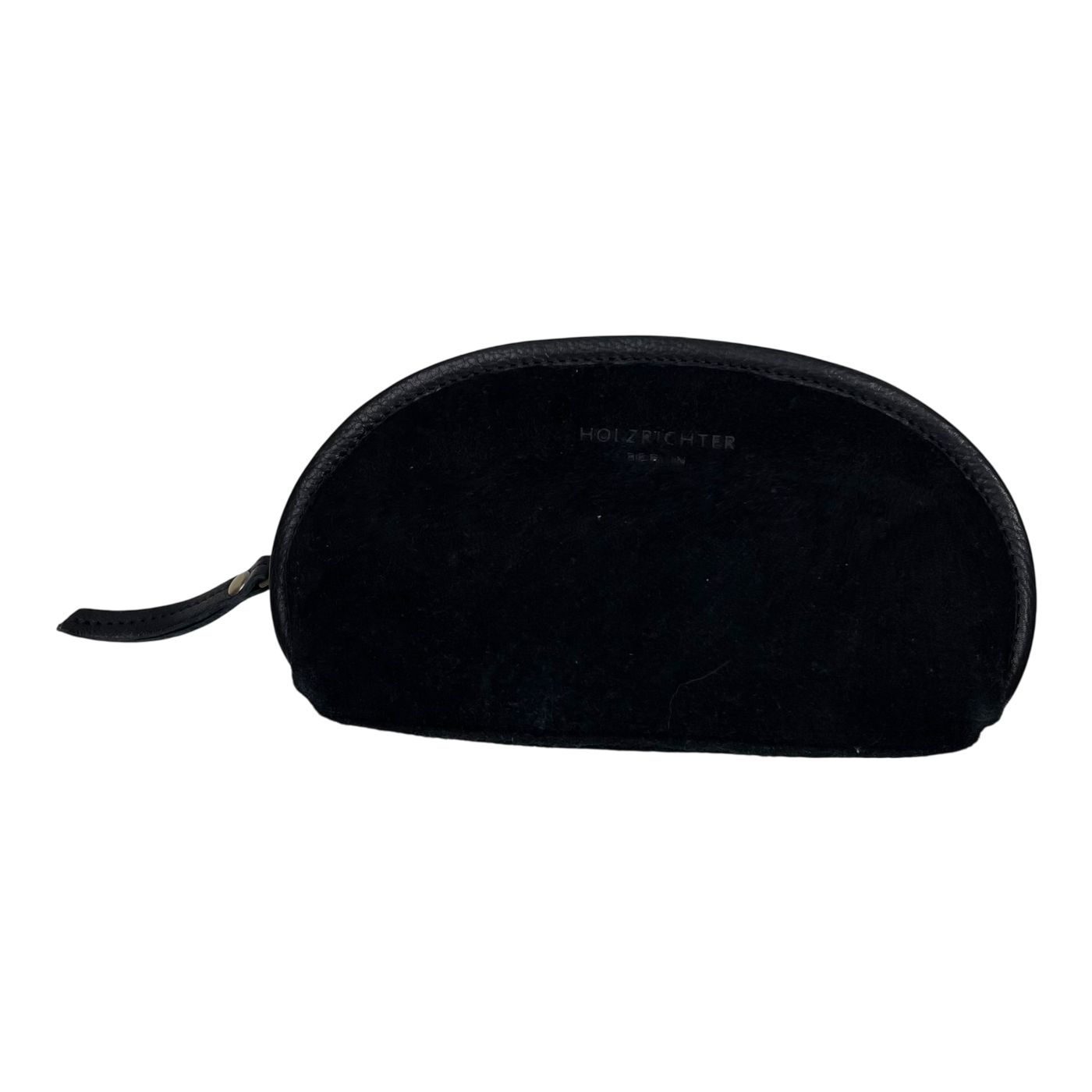 Holzrichter suede toiletry bag, black