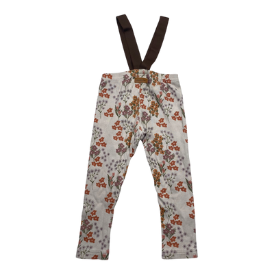 Metsola rib brace leggings, flower | 98/104cm