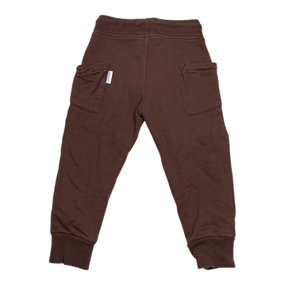 Gugguu sweatpants, chocolate | 98cm