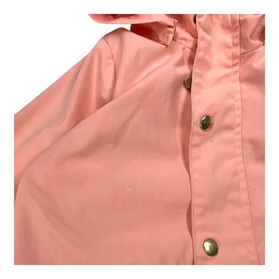 Mini Rodini pico jacket, coral pink | 104/110cm