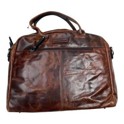 Harold's Bags ‭leather briefcase, cognac