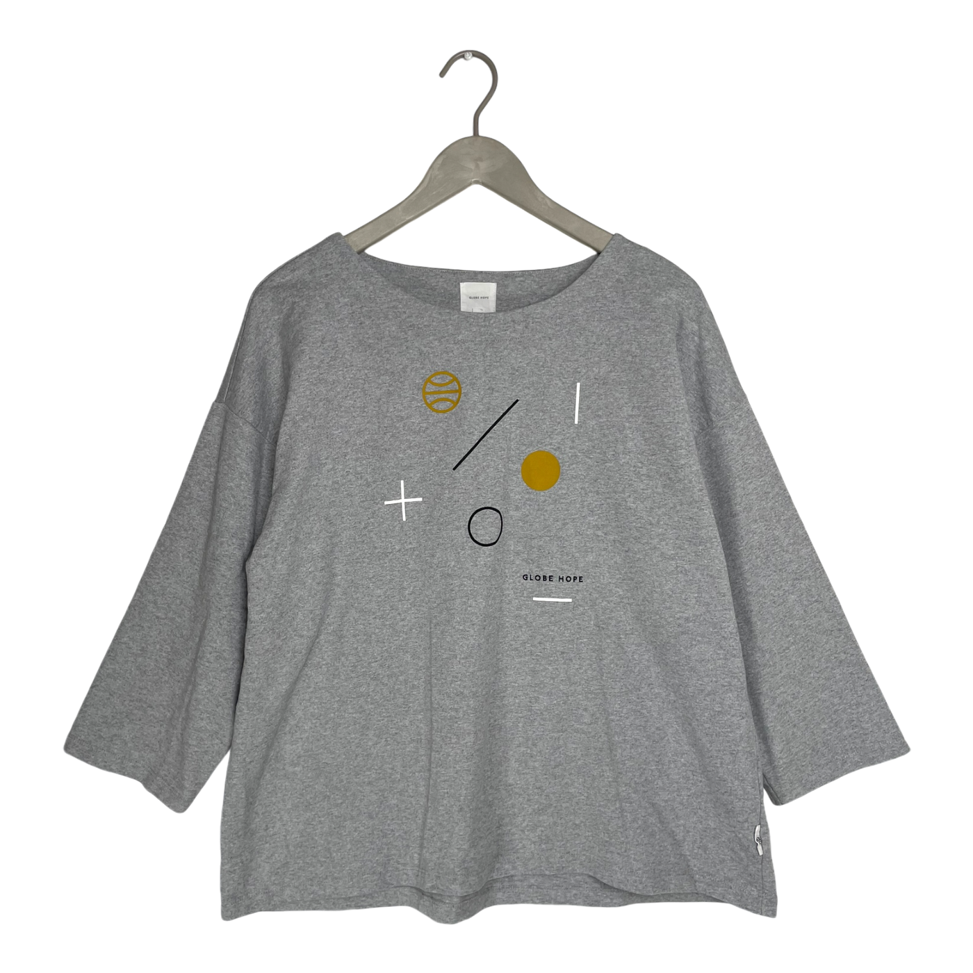 Globe Hope boat neck shirt , grey | women XL