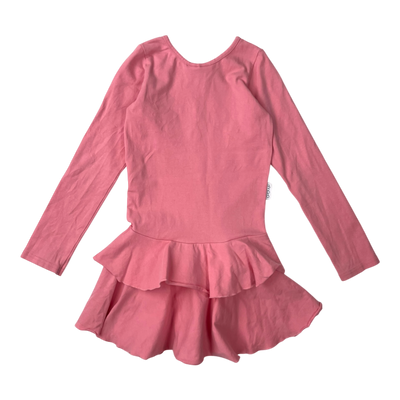 Gugguu frilla dress, salmon pink | 116cm