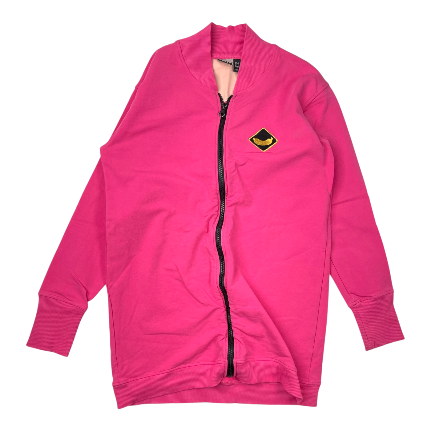 Papu long zipper bomber, hot pink | 134/140cm