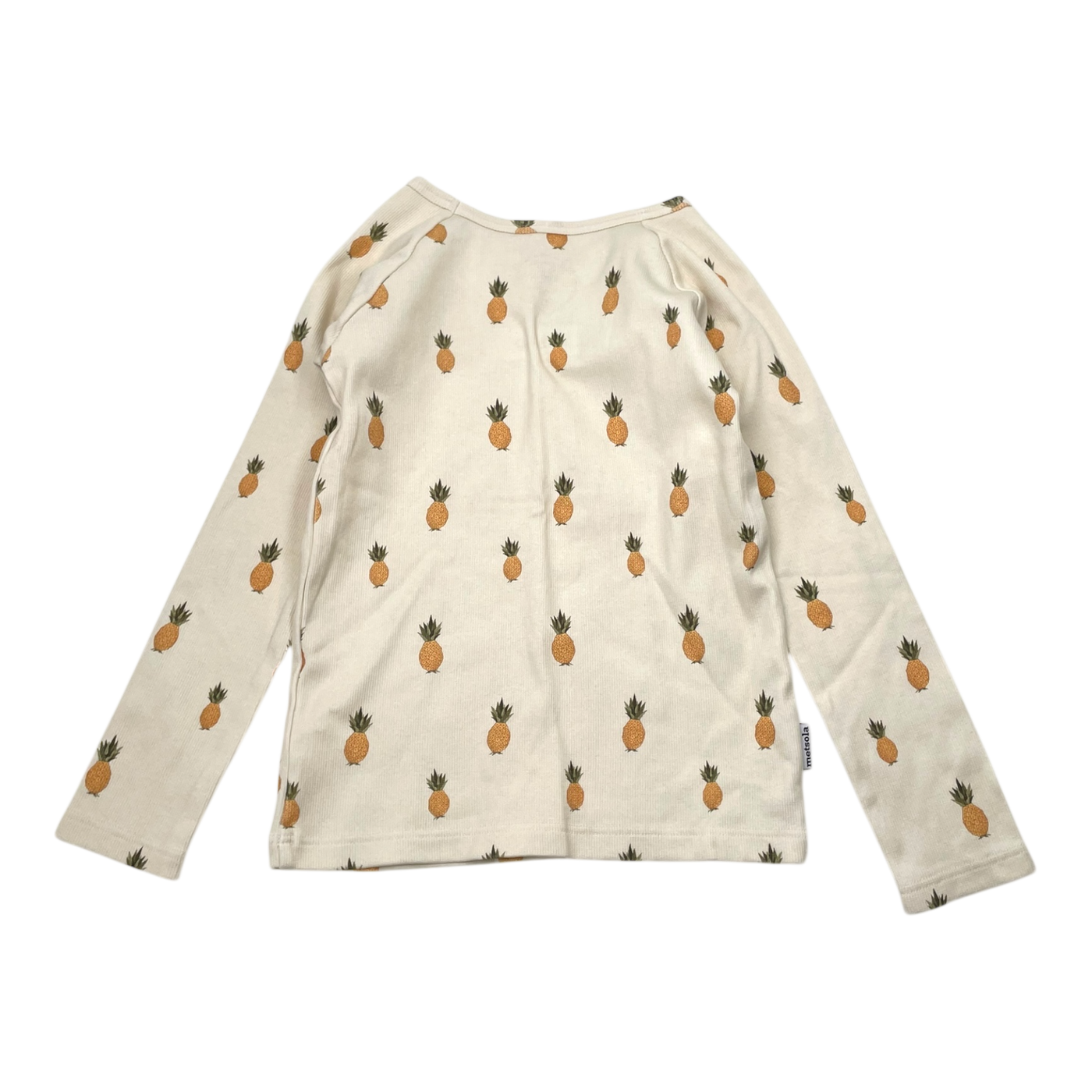 Metsola rib shirt, pineapple | 134cm