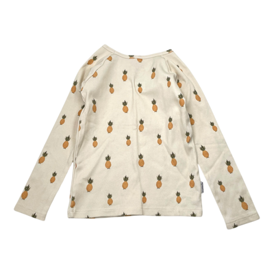 Metsola rib shirt, pineapple | 134cm