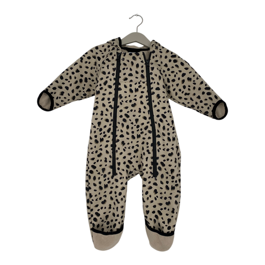 Polarn O. Pyret animal ear softshell overall, beige | 74cm