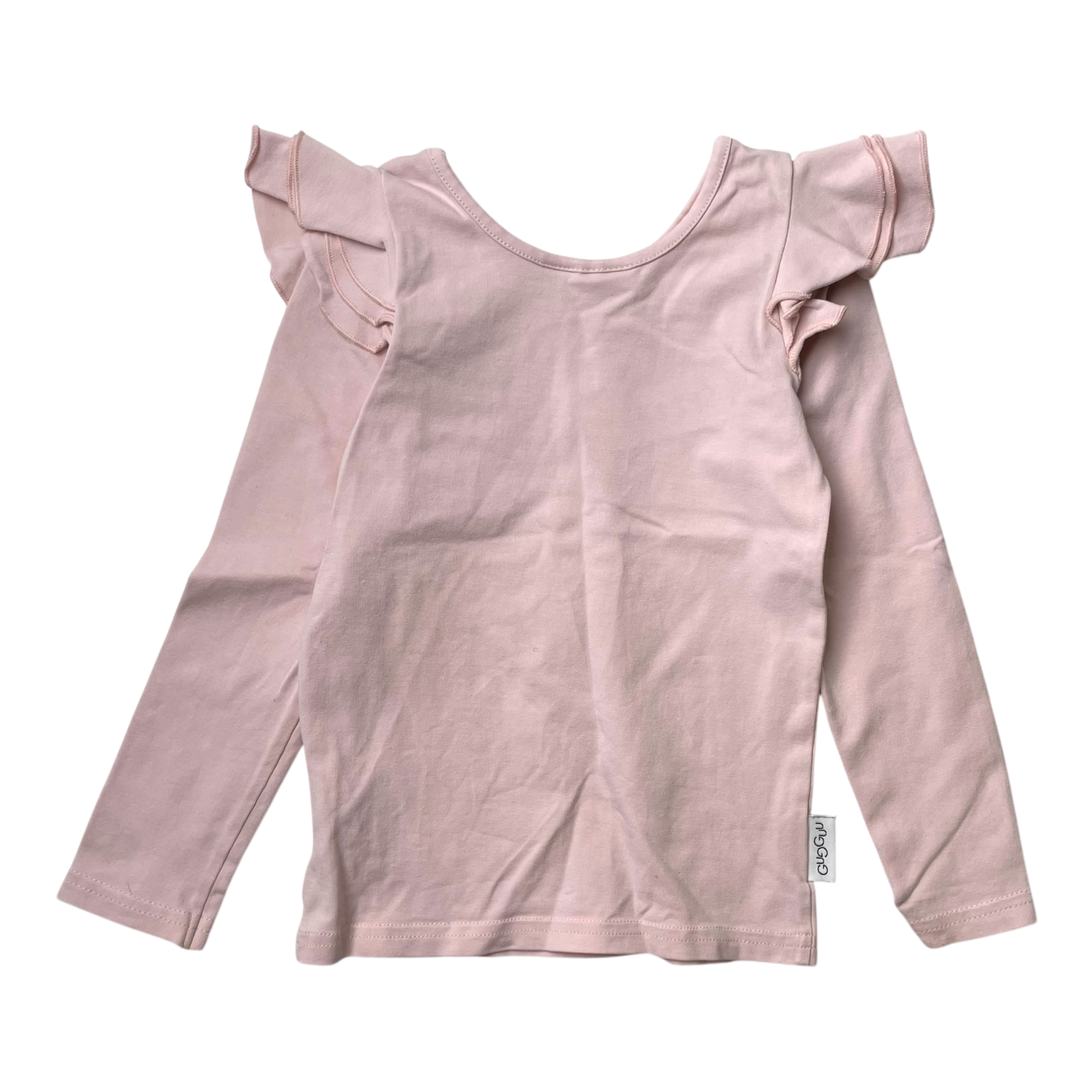 Gugguu frill shirt, misty rose | 92cm