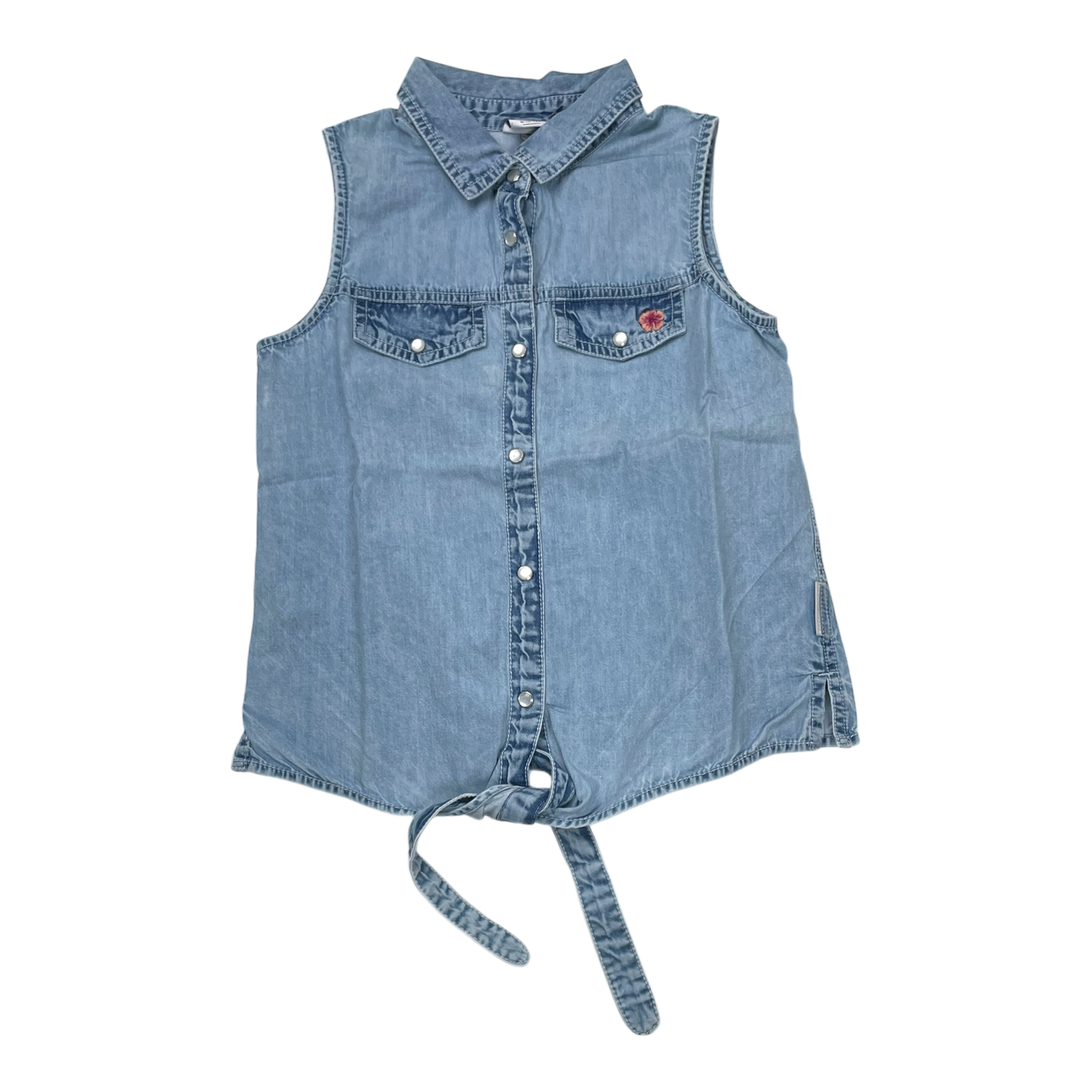 Polarn O. Pyret denim shirt, denim blue | 134/140cm