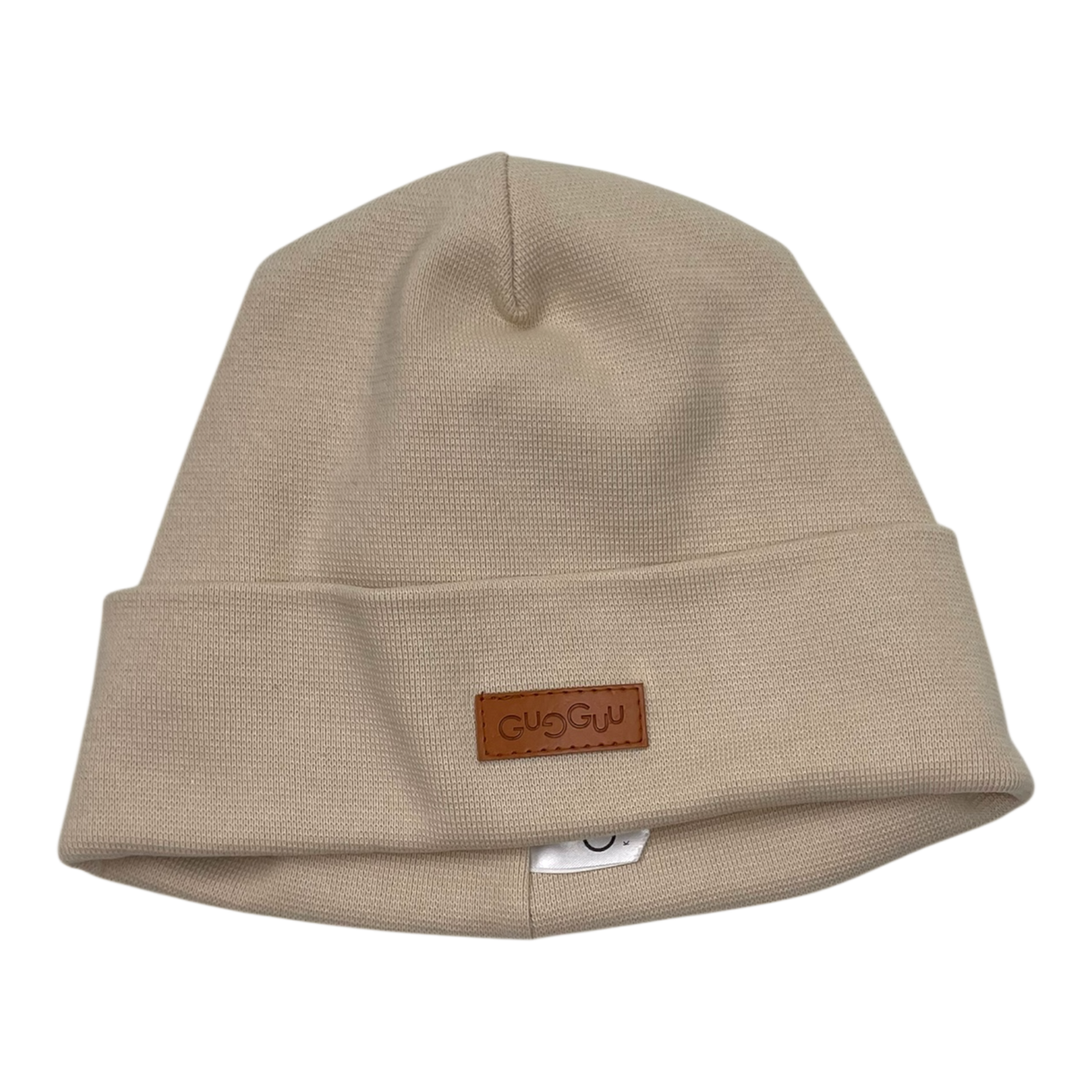 Gugguu cotton knitted beanie, wheat | 52/53cm