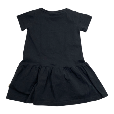 Kaiko dress, black | 86/92cm