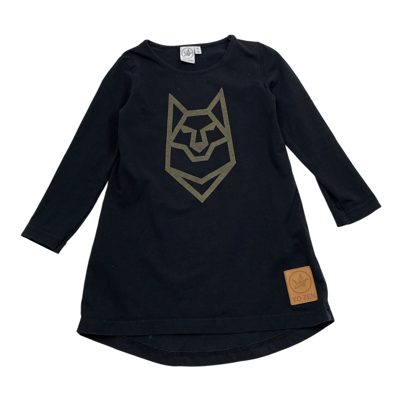 Yo Zen tricot dress, black | 92/98cm