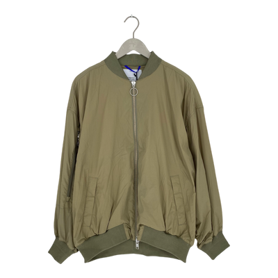 Embassy of Bricks and Logs jindo bomber jacket, tea green | unisex L