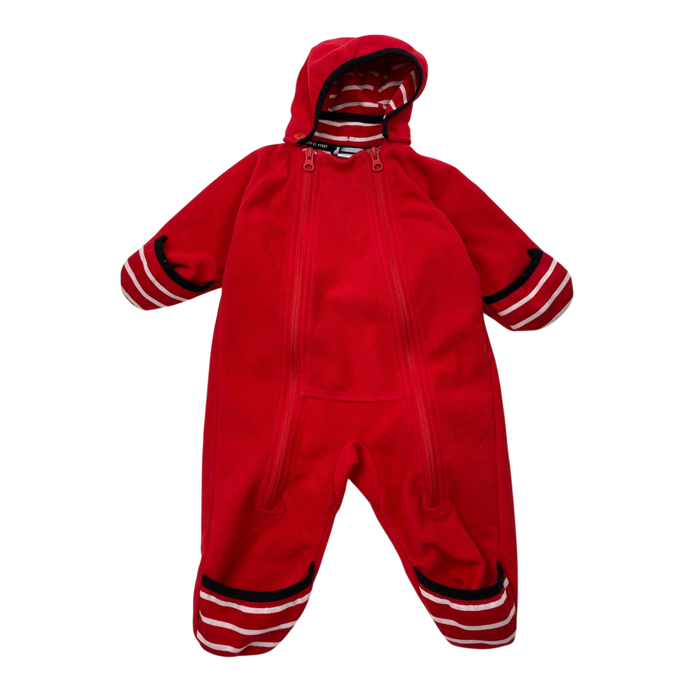 Polarn O. Pyret fleece softshell jumpsuit, red | 62cm