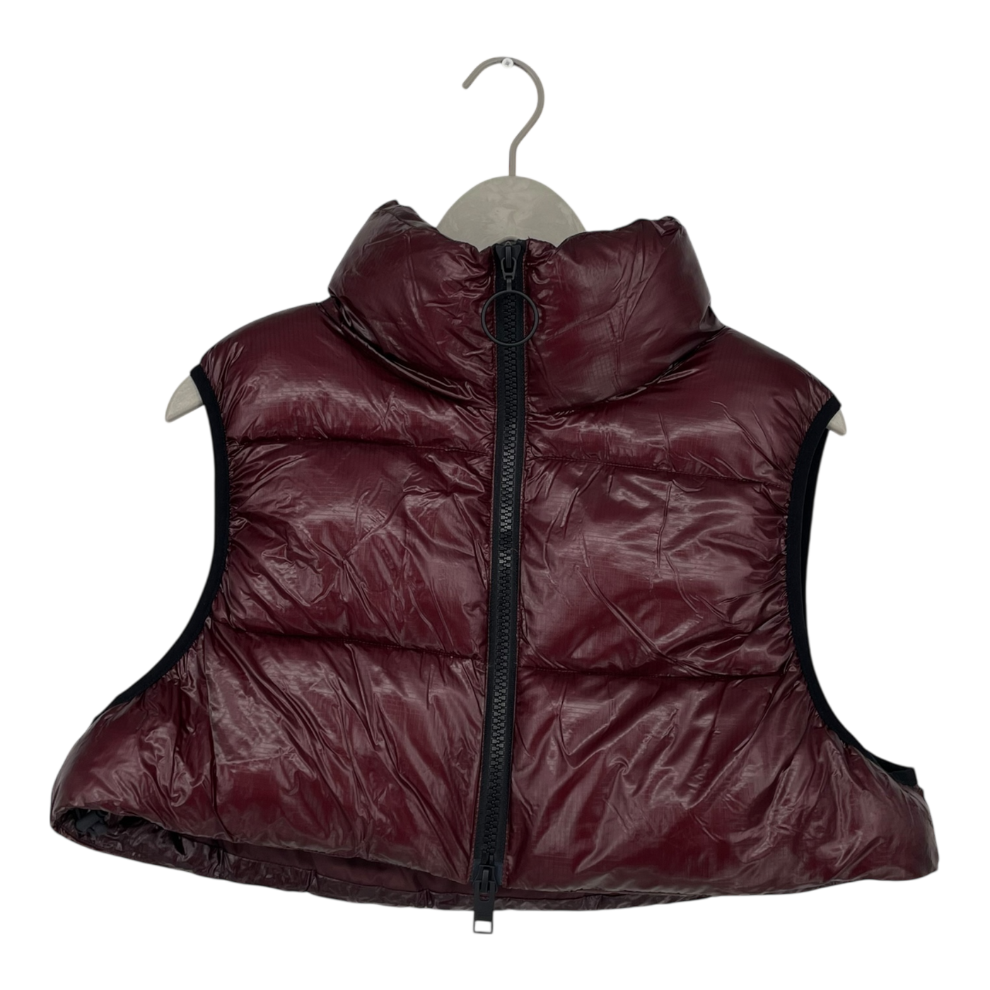Embassy of Bricks and Logs vienna puffer vest, burgundy | unisex S
