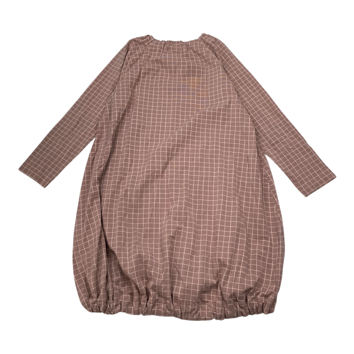 Papu pouch dress, pink squares | 134/140cm