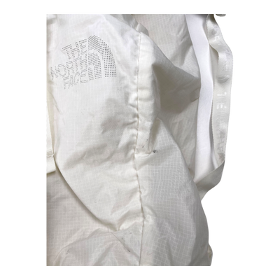 The North Face packable backpack, white