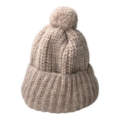 Kaiko chunky beanie, sand | woman XL