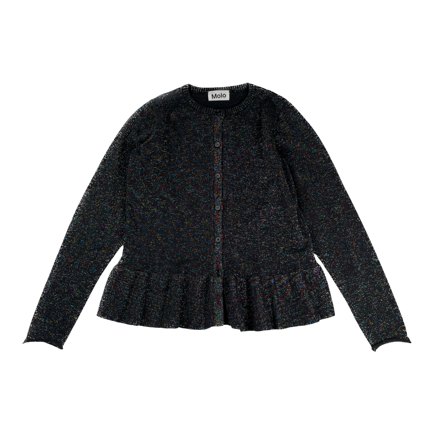 Molo glitter cardigan, black | 146/152cm