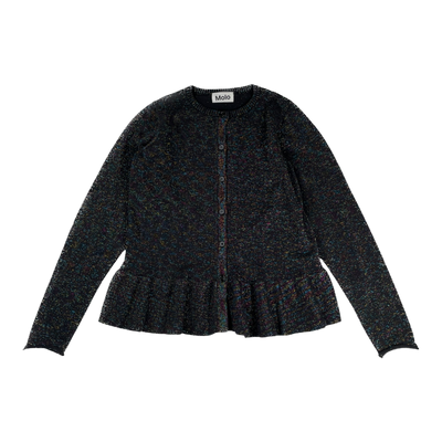 Molo glitter cardigan, black | 146/152cm