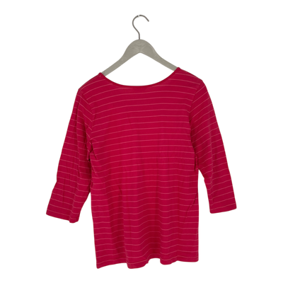 Marimekko stripe shirt, deep pink | woman XXL