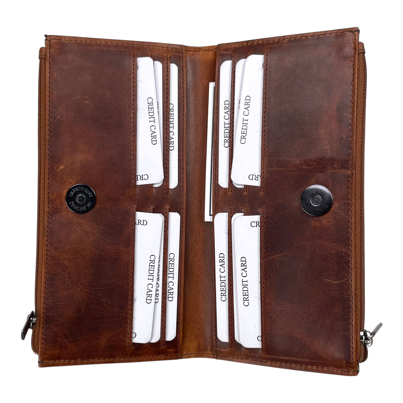 Holzrichter leather wallet, brown