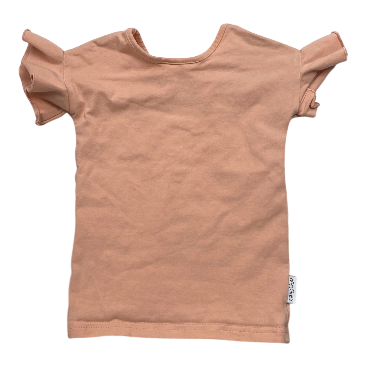 Gugguu frill t-shirt, coral | 92cm
