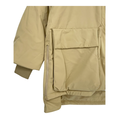 Embassy of Bricks and Logs finley short parka jacket, sand | unisex S