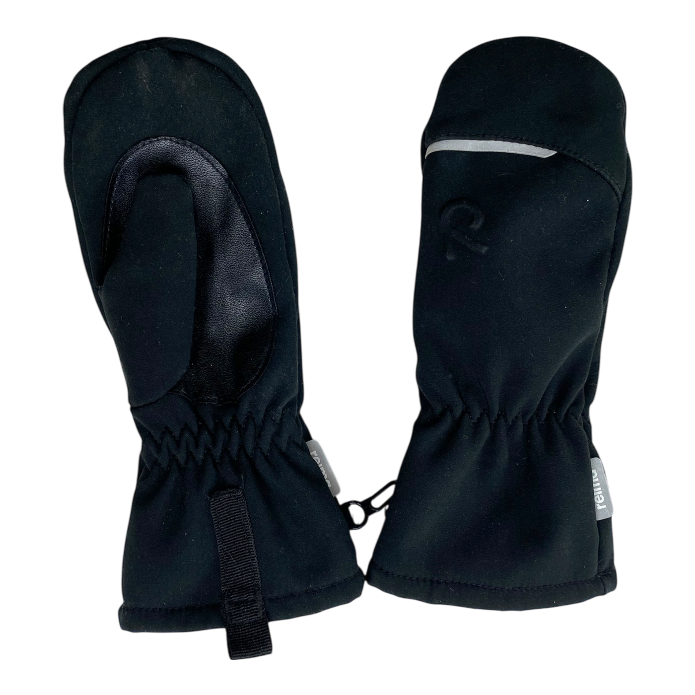 Reima softshell gloves, black | 8-10y