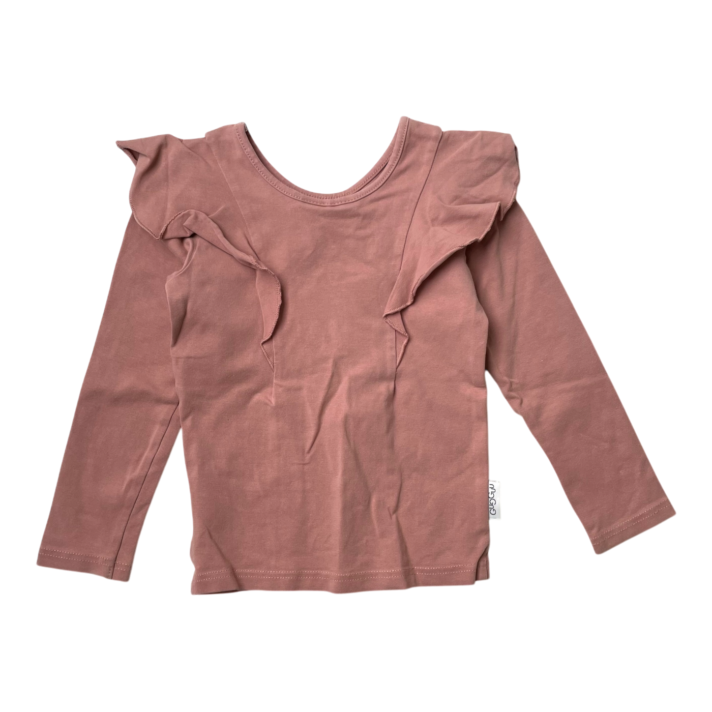 Gugguu frill shirt, old rose | 92cm