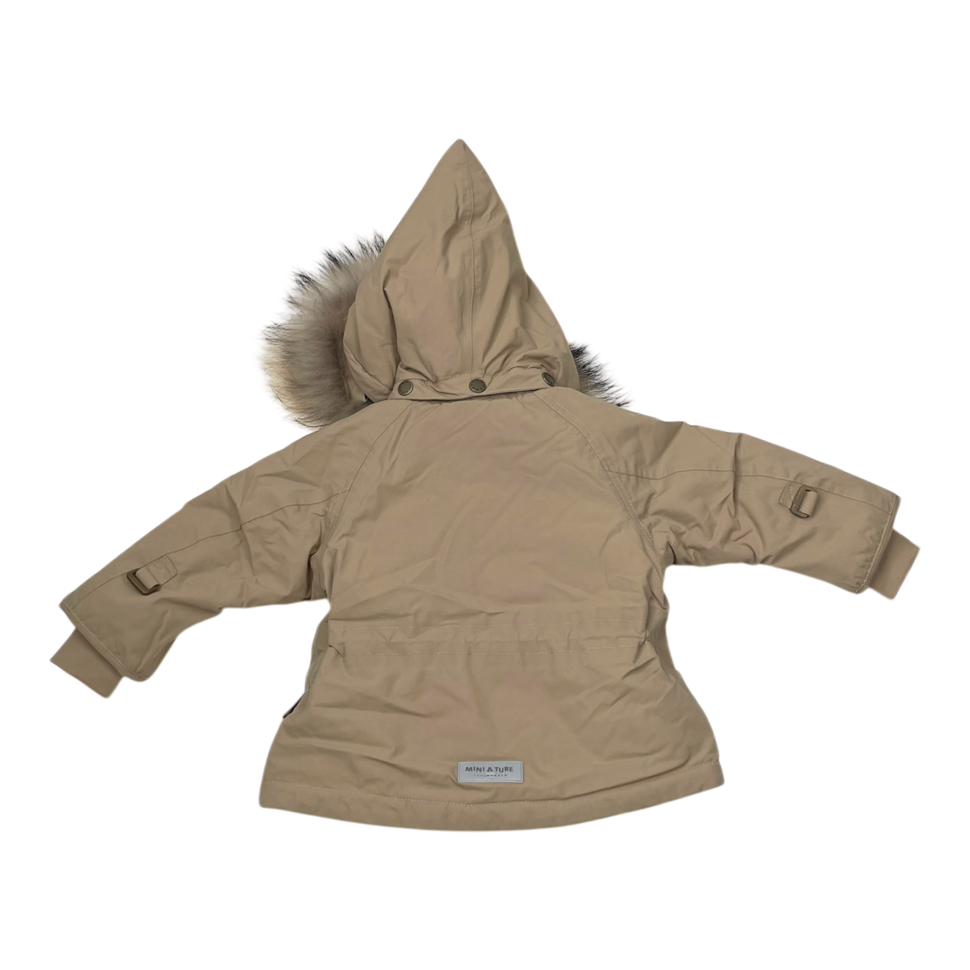 Mini A Ture matwang fleece lined winter jacket fur, wheat | 74cm