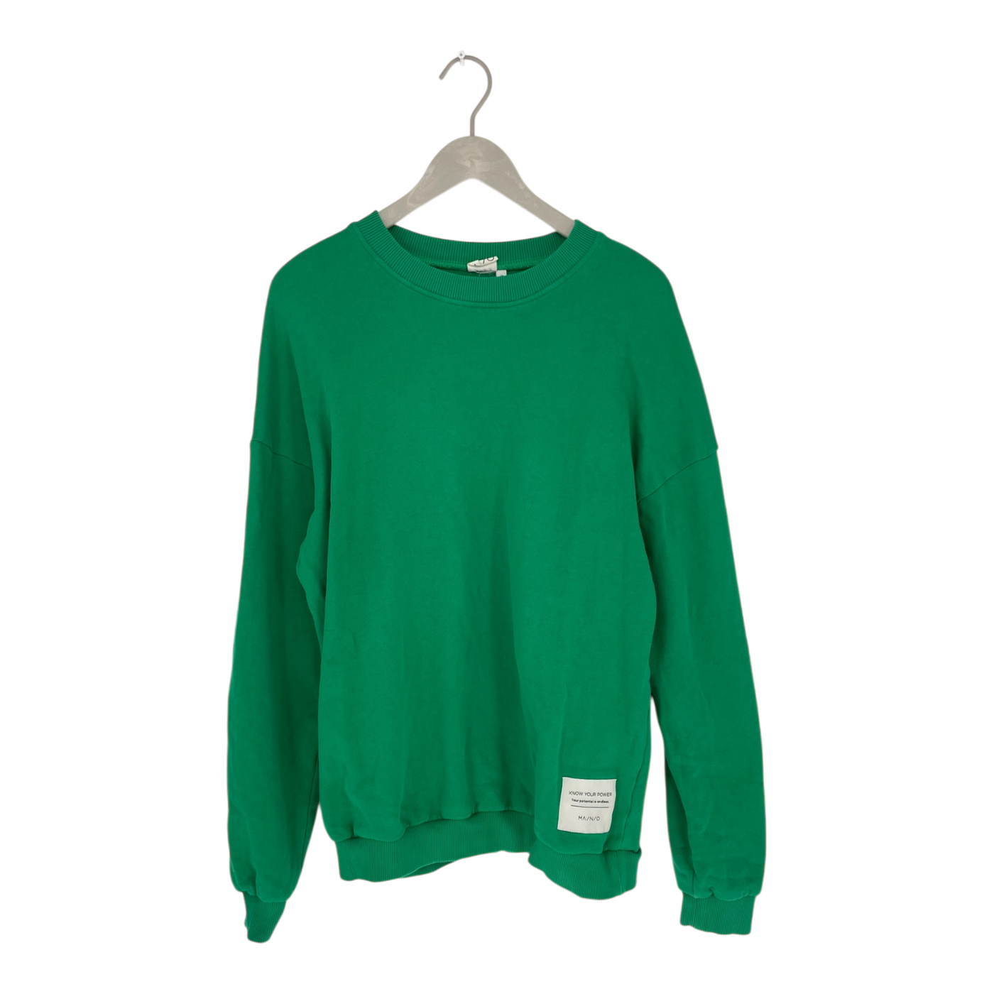 Mainio superpower sweatshirt, green | woman S/M