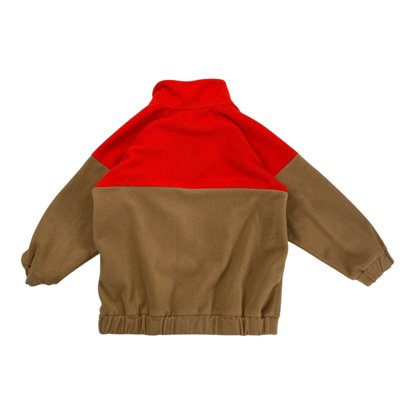 Mini Rodini fleece shirt, red / brown | 104/110cm