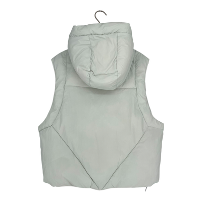 Embassy of Bricks and Logs andora puffer vest, ice blue | woman S