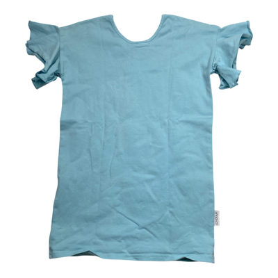 Gugguu frill t-shirt, turquoise | 152cm