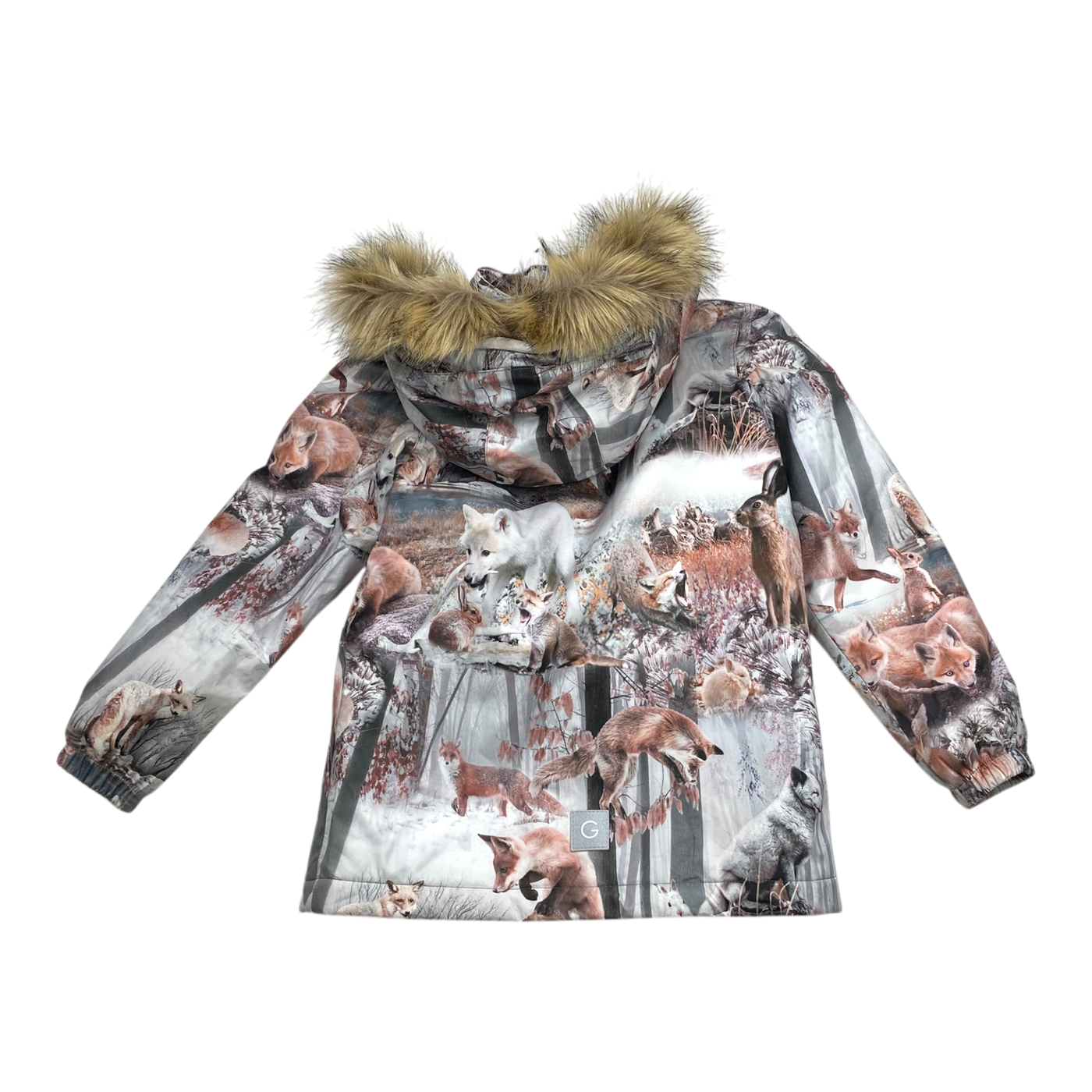 Gugguu winter parka, animals | 128cm