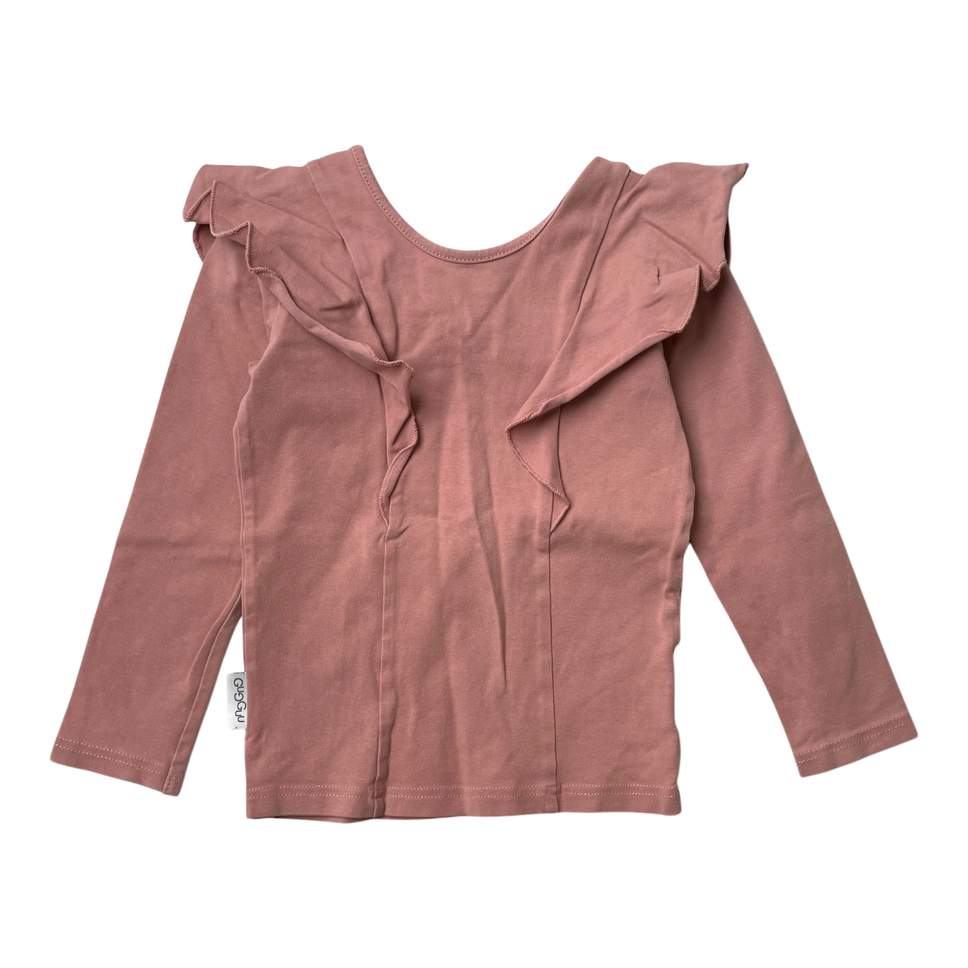 Gugguu frill shirt, old rose | 92cm