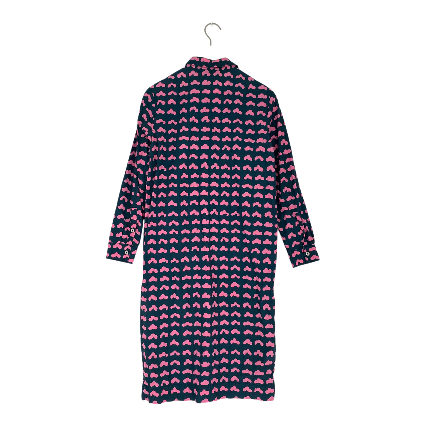 Marimekko flossi woven dress, slate grey and pink | woman 38