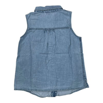 Polarn O. Pyret denim shirt, denim blue | 134/140cm